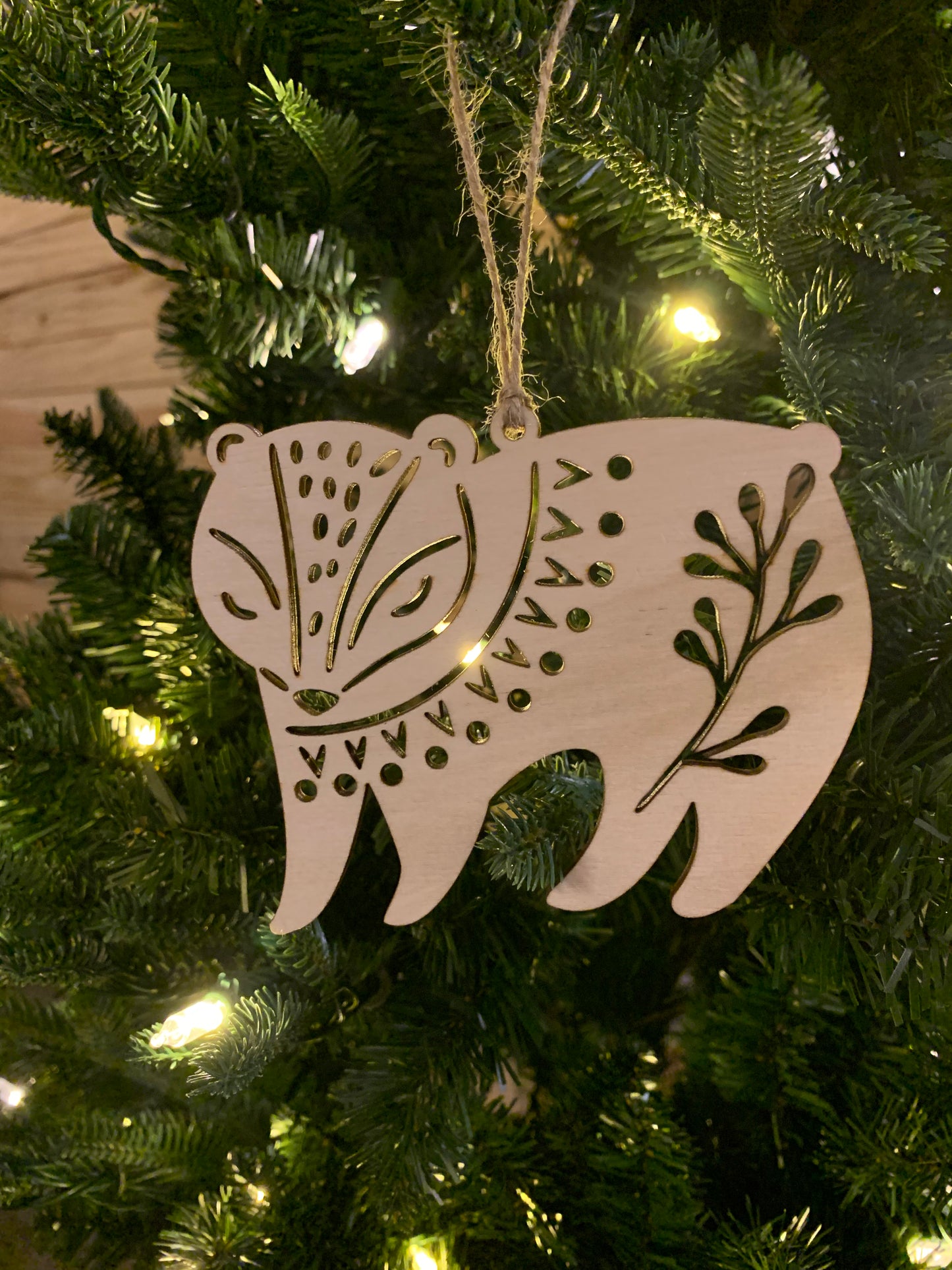 Bear, Owl, Bunny Ornaments (3-pack)